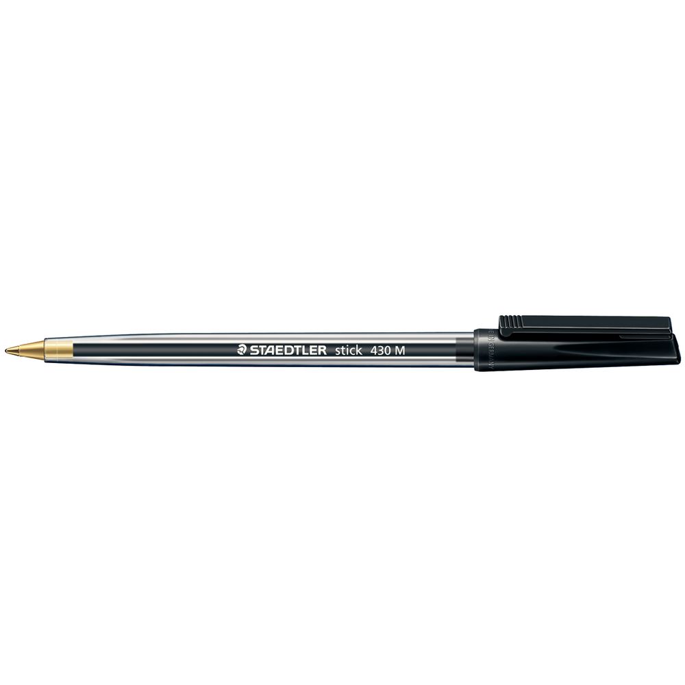 Staedtler Stick 430 Ballpoint Pens Assorted Colours 50 Pack
